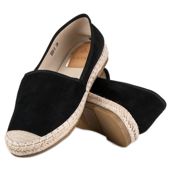 Erynn Espadrile od antilopa crno 2