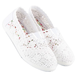 Marquiz Bijele čipkane tenisice bijela 2