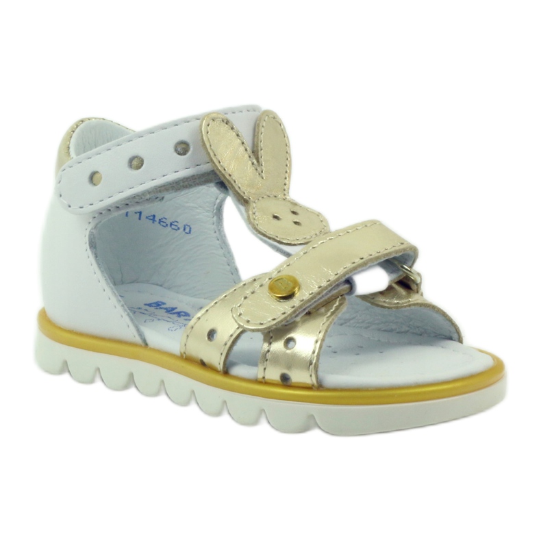 Bartek sandalki aplikacija zec fleksibilan 31491 bijelo/zlato bijela 1