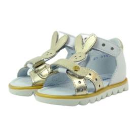 Bartek sandalki aplikacija zec fleksibilan 31491 bijelo/zlato bijela 3