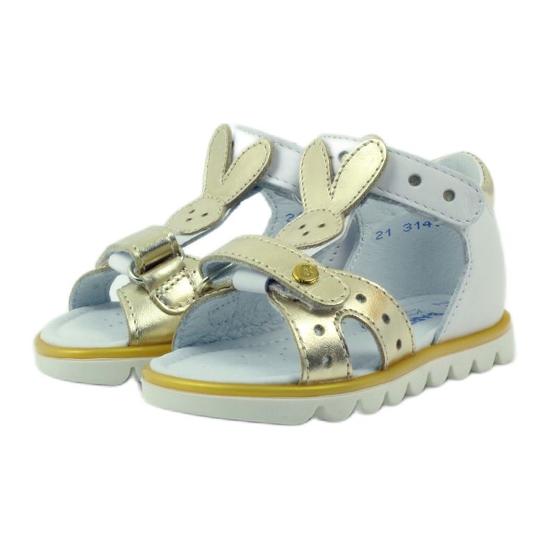 Bartek sandalki aplikacija zec fleksibilan 31491 bijelo/zlato bijela 3