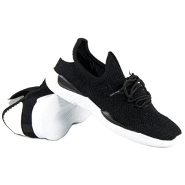 Sport Prozračne slip-on tenisice bijela crna 2