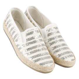 McKey Modne prugaste espadrile siva 2