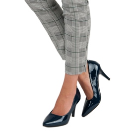 Mornarsko lakirane vinceza štikle plava 2