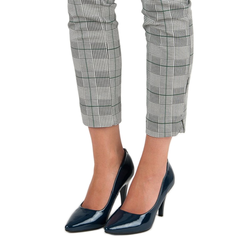 Mornarsko lakirane vinceza štikle plava 1