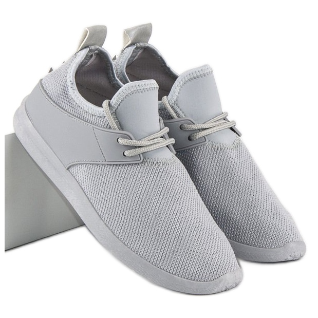 Super Me Sive tekstilne tenisice siva 1