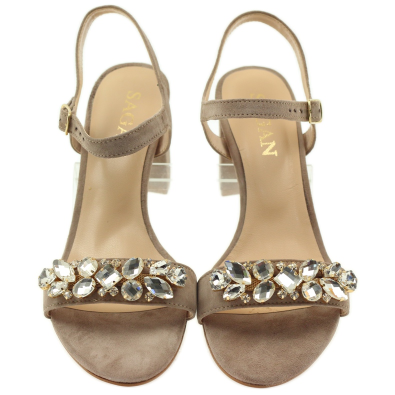 Sandale na Sagan 53214 bež stup 4