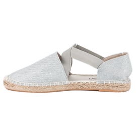 McKey Srebrne espadrile siva 1