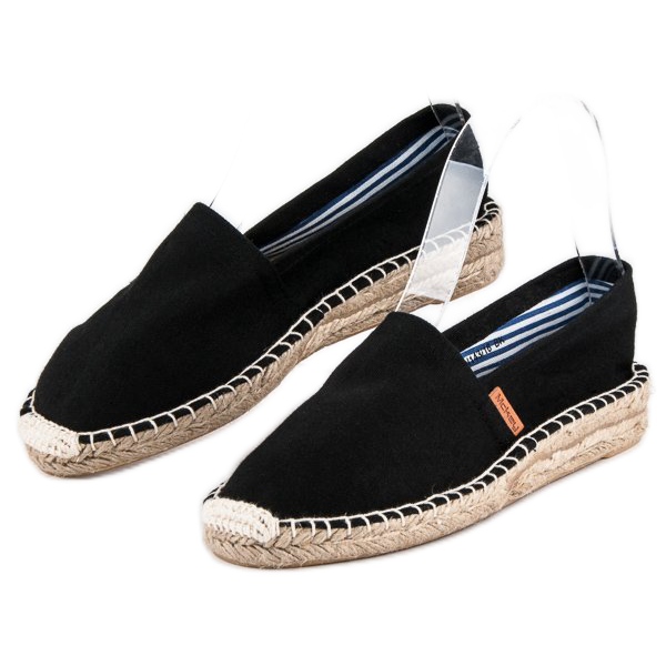 McKey Udobne crne espadrile crno 2