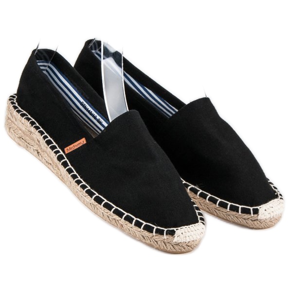 McKey Udobne crne espadrile crno 1