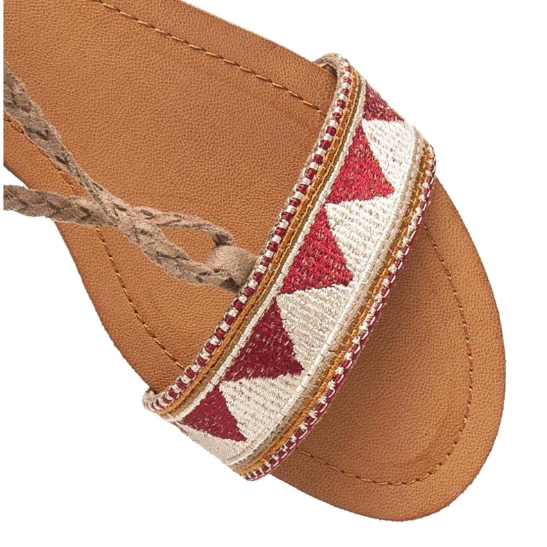 Vices Ženske ravne sandale smeđa 2