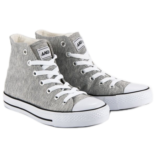 Andy Z Klasične tenisice iznad gležnja siva 1