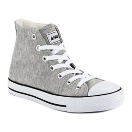 Andy Z Klasične tenisice iznad gležnja siva 2