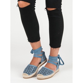 Sweet Shoes Zavezane espadrile plava 1