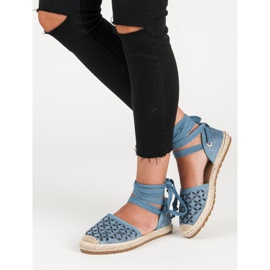 Sweet Shoes Zavezane espadrile plava 2