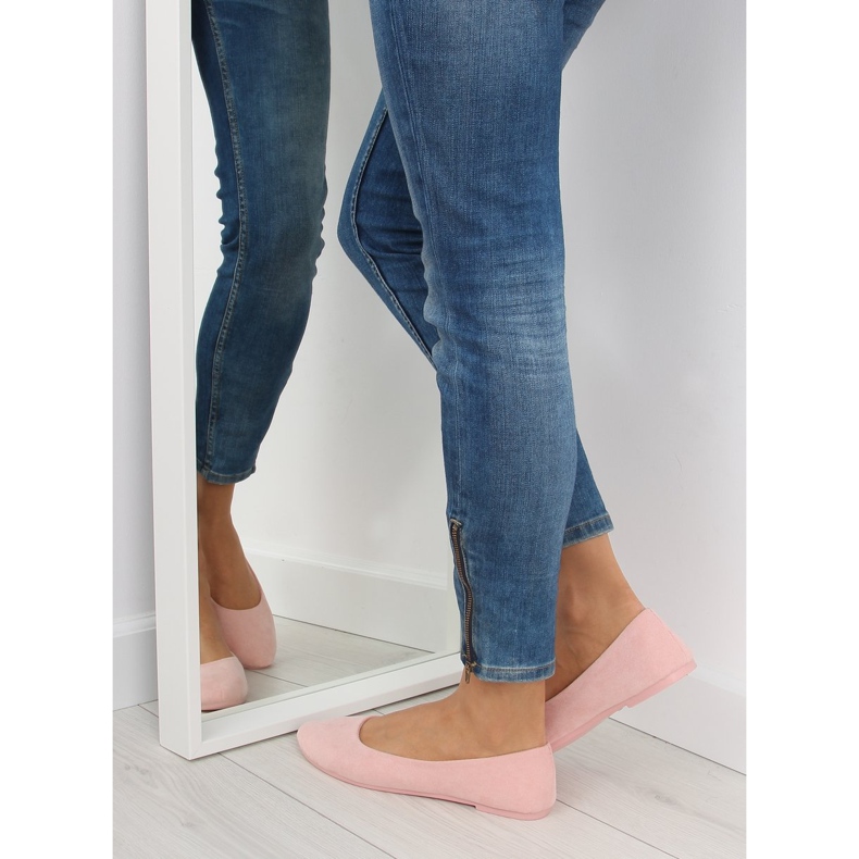 Ženske nježno roze balerinke JX51 Pink ružičasta 2