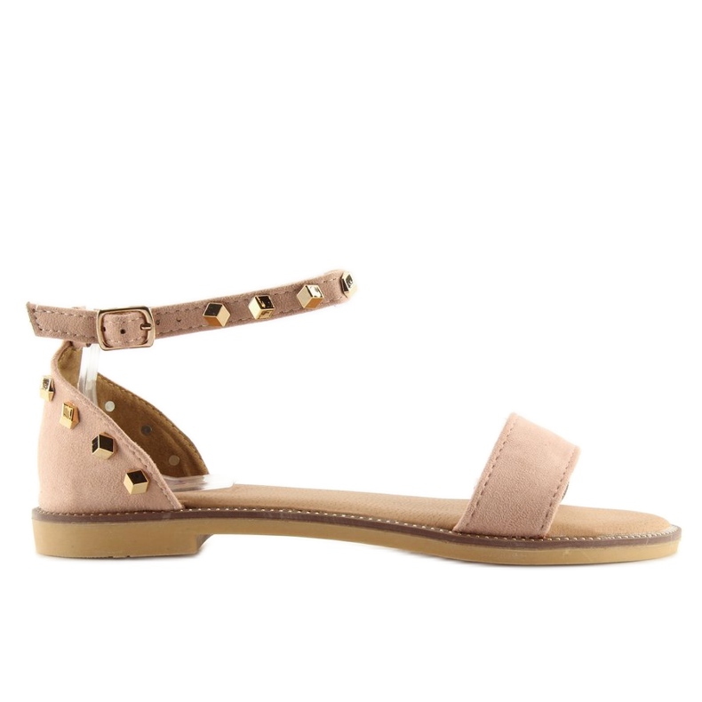 Sandale s ružičastim čapicama 117-11 roze ružičasta 1