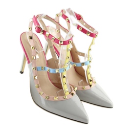 Pumpe na iglu sa sivim klinovima 1381 siva 1