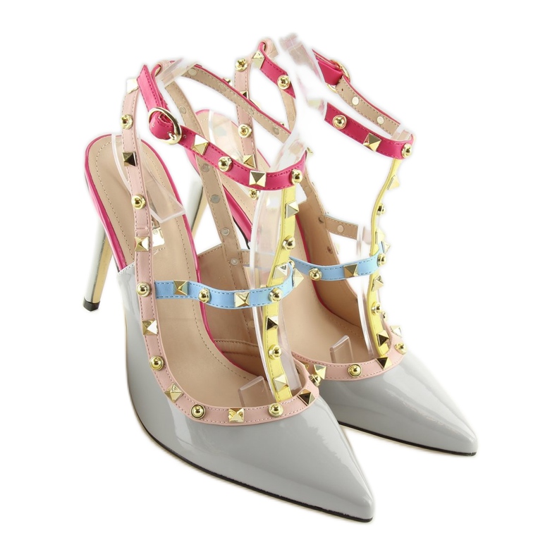 Pumpe na iglu sa sivim klinovima 1381 siva 1