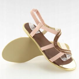 Asimetrične ružičaste sandale 4157 Pink ružičasta 4