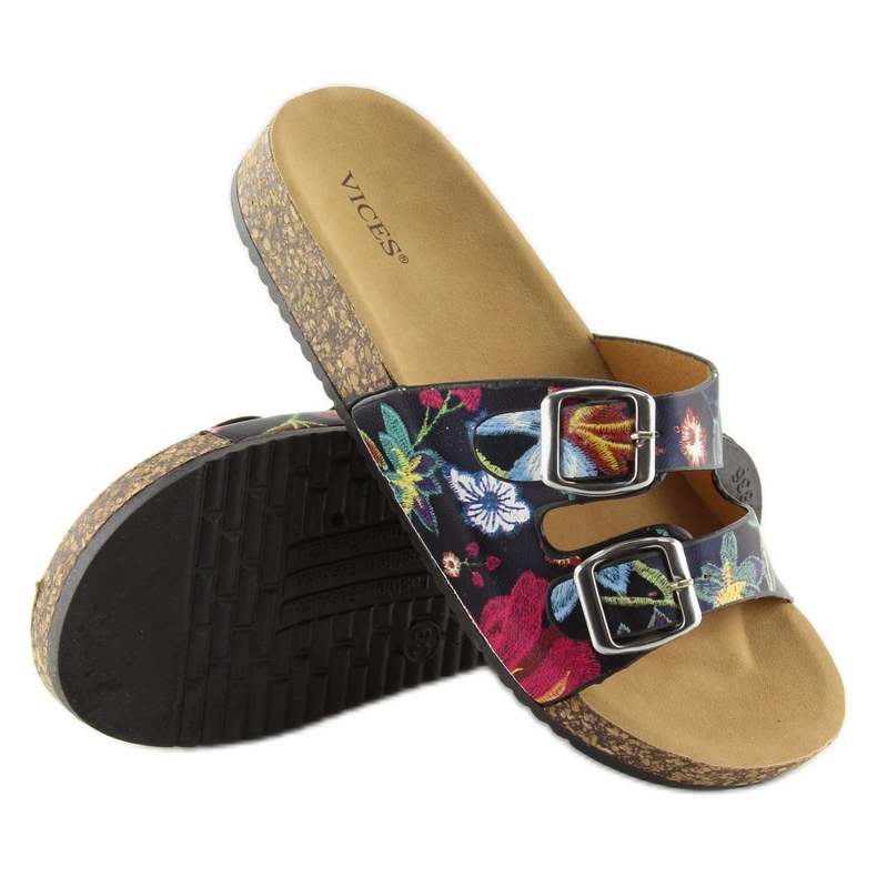 Crne papuče od pluta 6231 crna 1