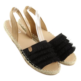 Crne espadrile u karipskom stilu 8413 crno 2