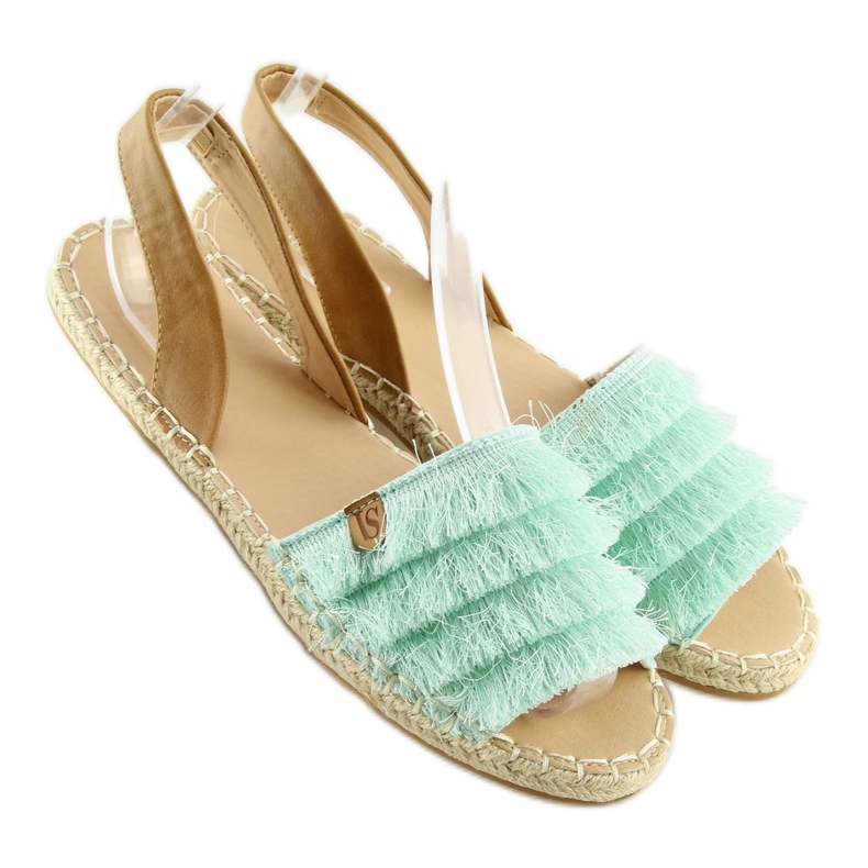 Espadrile u karipskom stilu Mint 8413 Mint zelena 2