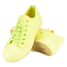 SHELOVET Žute tenisice na uvezu žuta boja 2