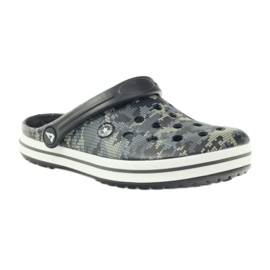 American Club Kroks camo sandale za začepljene papuče crna siva zelena 1