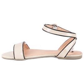 Vices Patentirane sandale s porocima smeđa 1