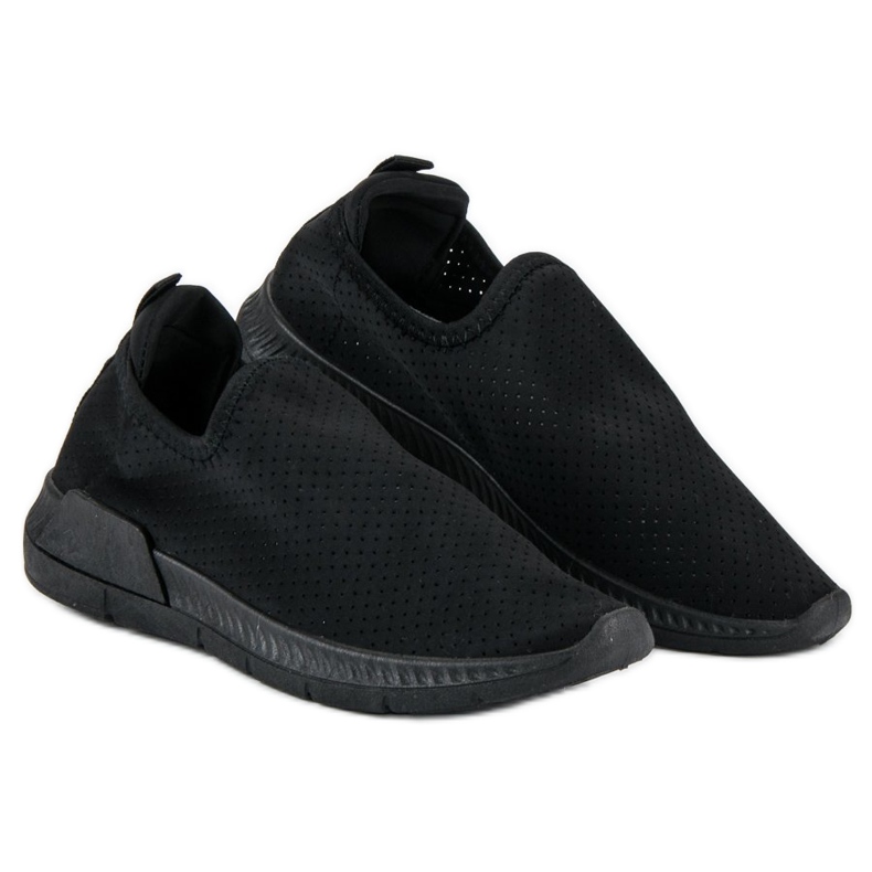 Ažur, slip-on sportske cipele crno 2