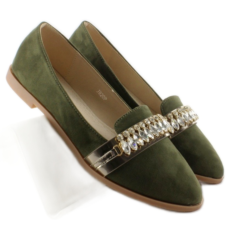 Elegantni lordovi s kubičnim cirkonima JH20P Green zelena 2