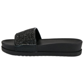 Elegantne crne papuče crna 1