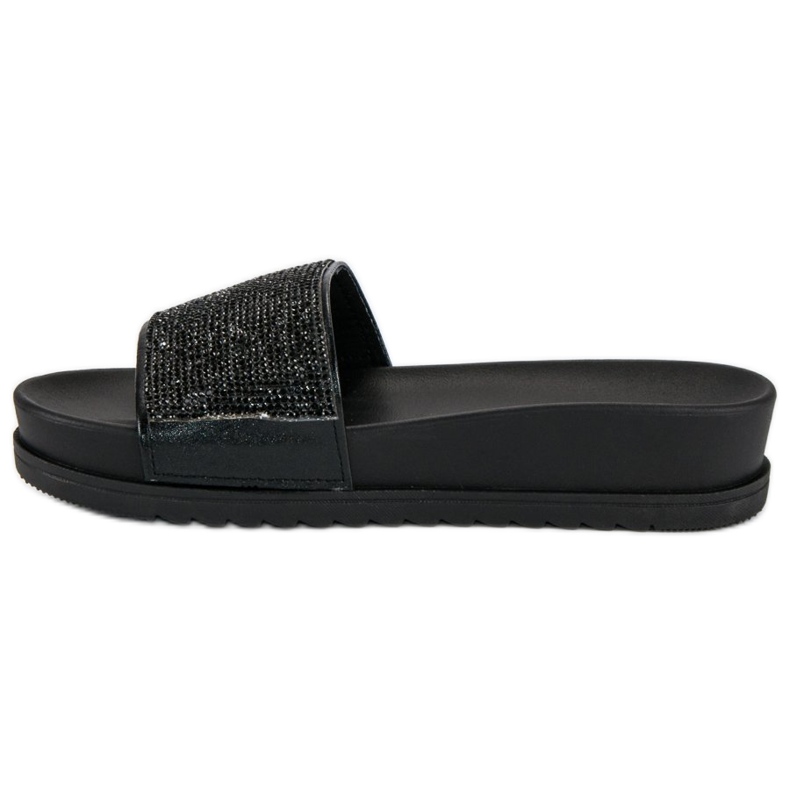 Elegantne crne papuče crno 1