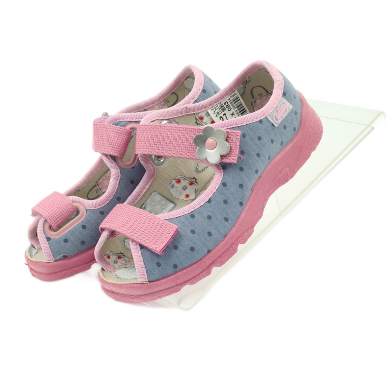 Sandale za dječake Befado 969x093 sive siva ružičasta 4