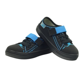 Crna Befado 429x007 crne tenisice papuče plava 3