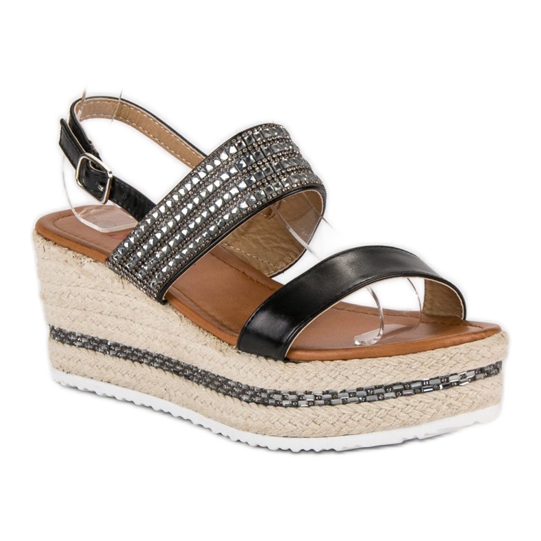 Seastar Espadrile na klin crna 2