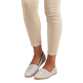 Svjetlucave espadrile siva 1