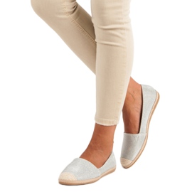Svjetlucave espadrile siva 2
