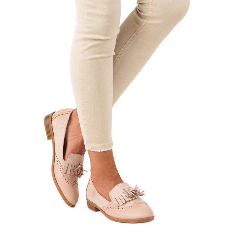 SDS Bež mokasine s resama 2