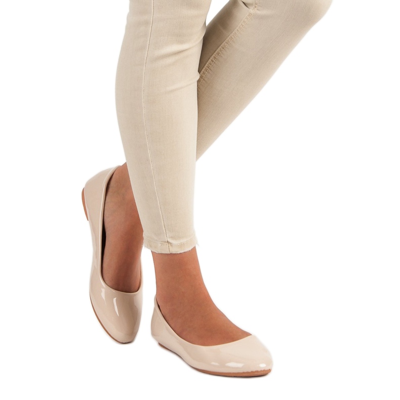 Diamantique Lakirane balerine smeđa 1