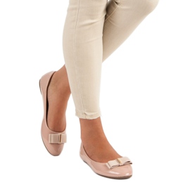 Lakirane balerinke s mašnom ružičasta 1