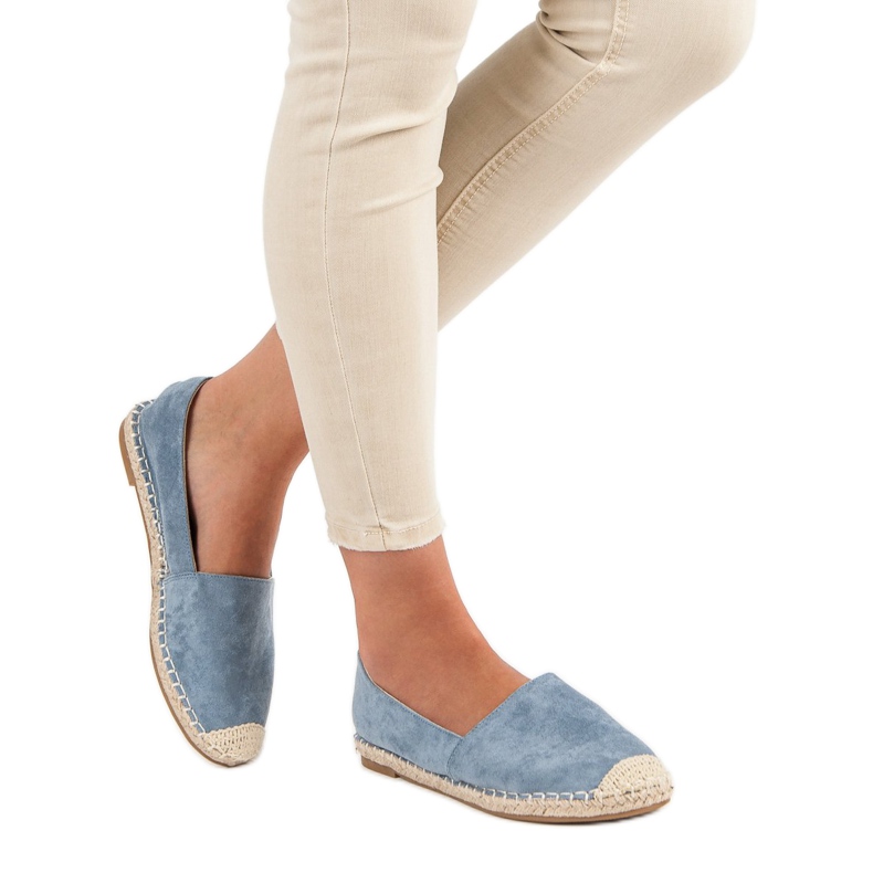 Best Shoes Plave espadrile od antilopa plava 2