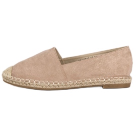 Best Shoes Bež espadrile od antilopa 2