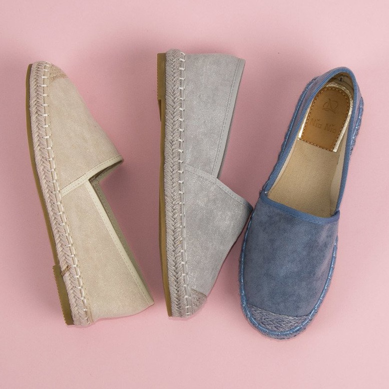 Best Shoes Sive espadrile od antilopa siva 1