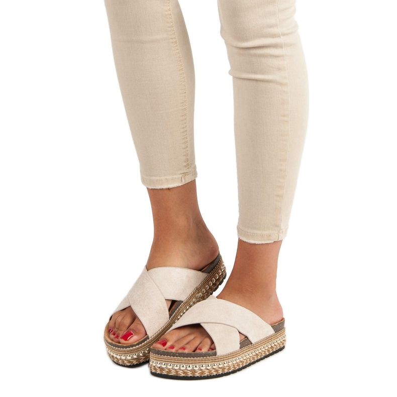 Bello Star Japanke s platformom smeđa 2