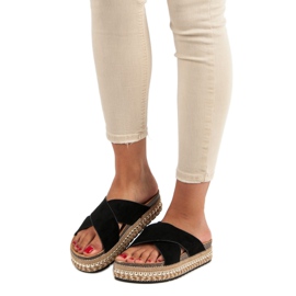 Bello Star Japanke s platformom crna 1