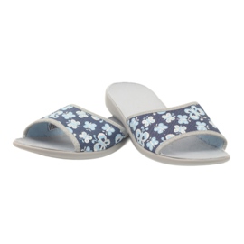 Befado ženske cipele papuče 300D040 papuče plava siva tamnoplava 3