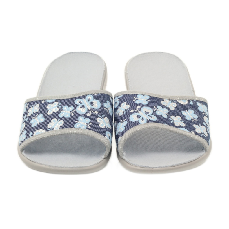 Befado ženske cipele papuče 300D040 papuče plava siva tamnoplava 4