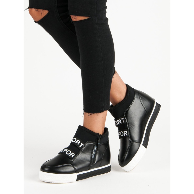 Crne tenisice sa patentnim zatvaračem crno 2